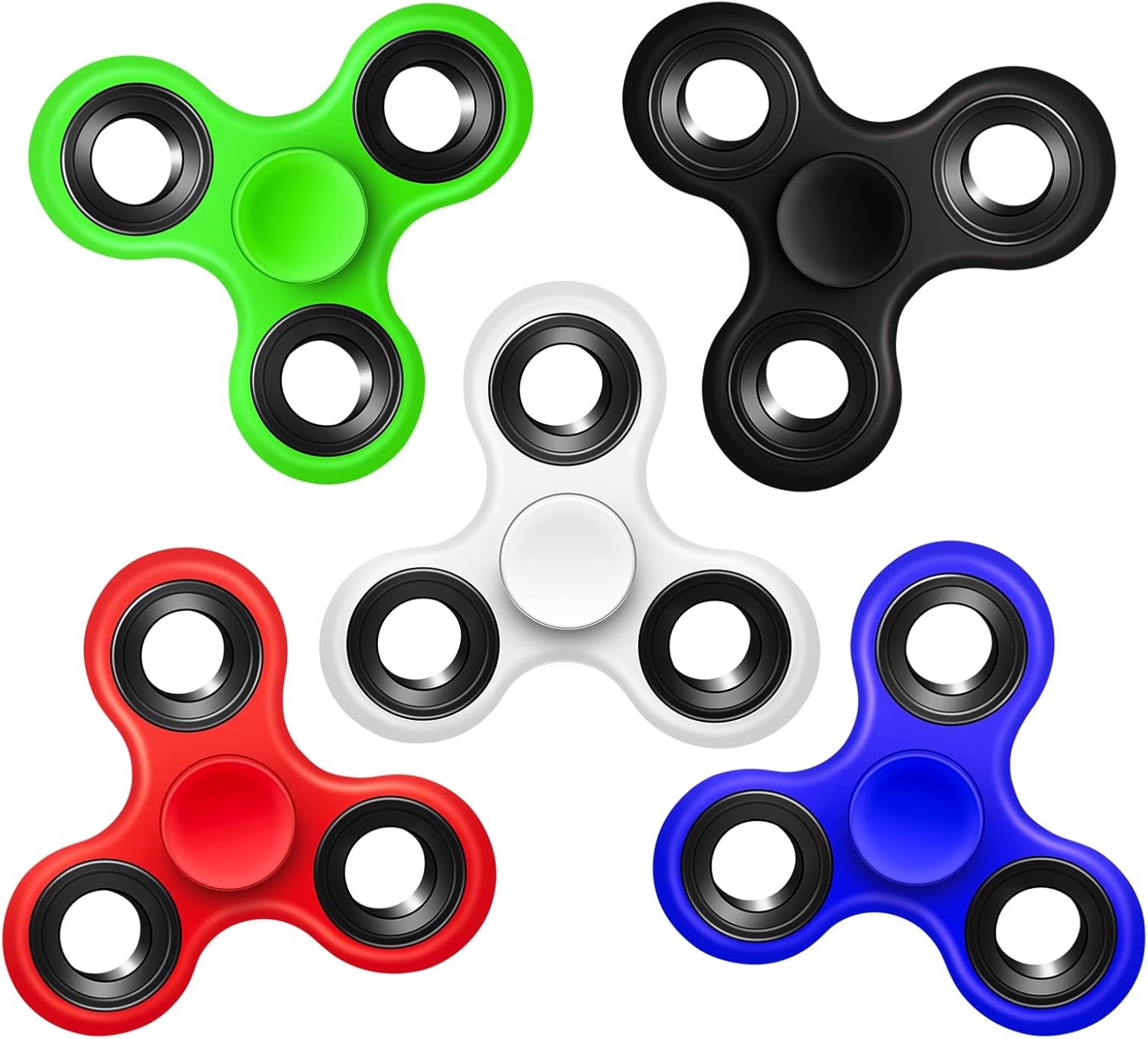 Fidget Spinners 5 Pack for Kids and Adults Stress Relief Sensory Toys for Boys a