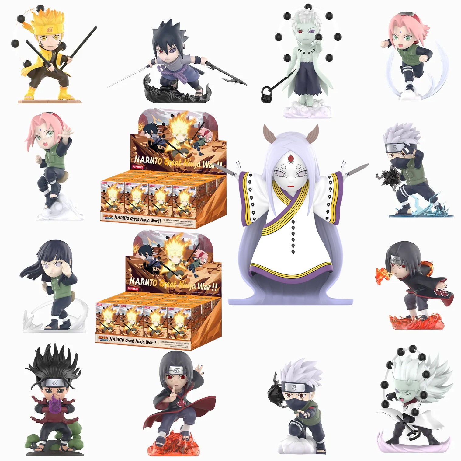 POP MART x Naruto Ninkai Taisen Series Confirmed Figure Sealed Bag in Open Box