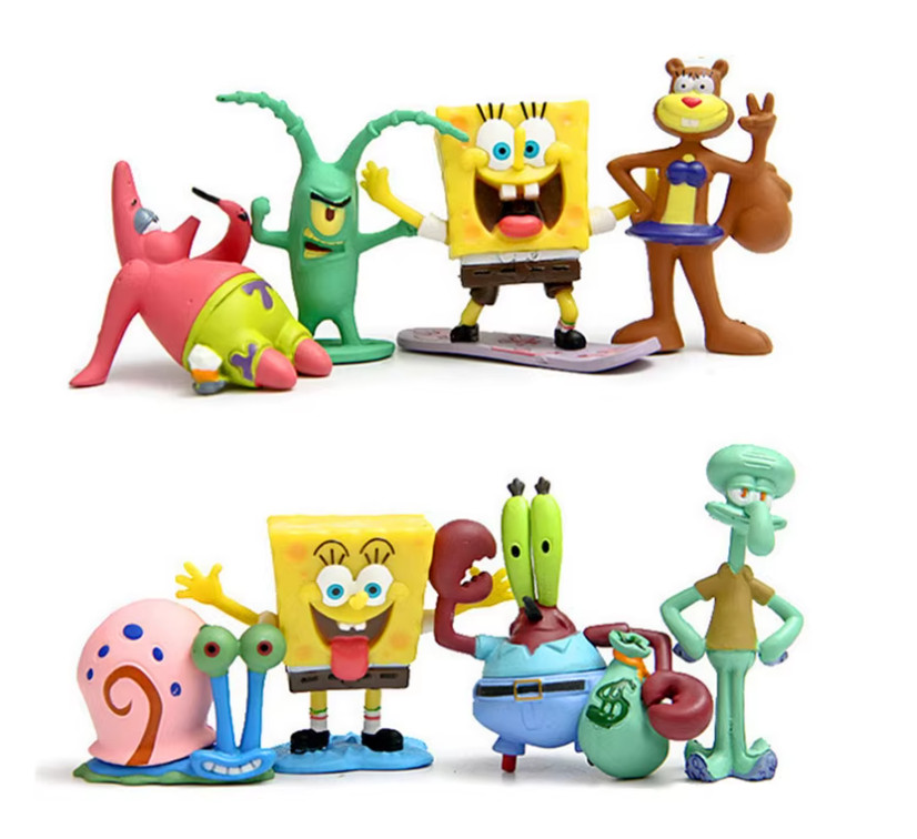 SpongeBob Characters-8 figures-PVC-NEXT DAY FREE SHIPPING