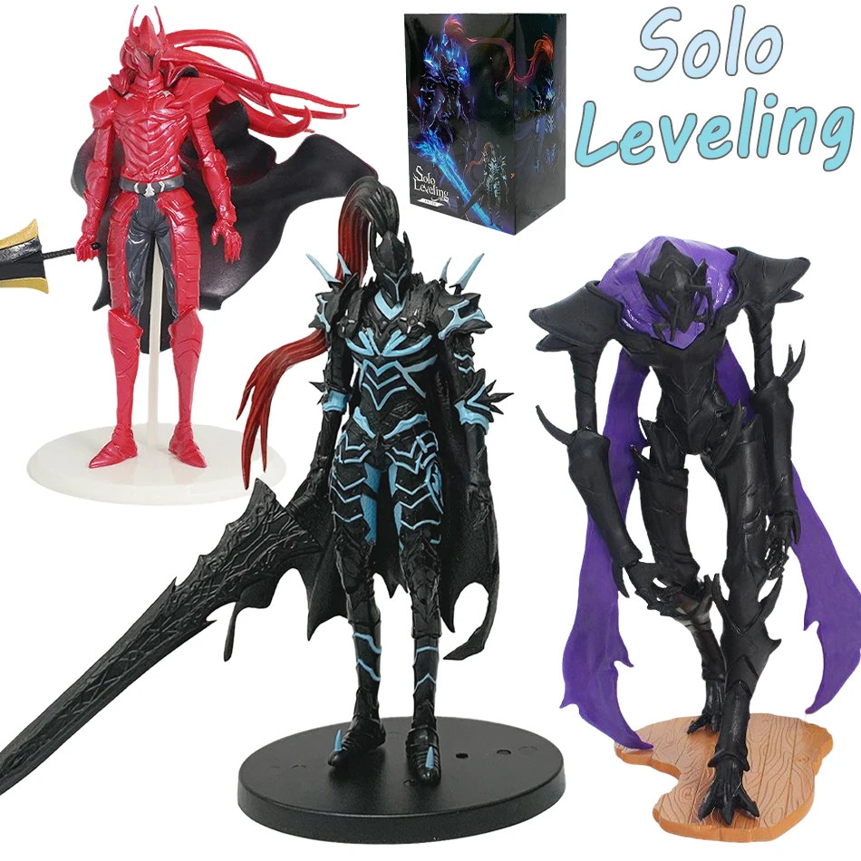 HOT Solo Leveling Figures The Bloodred Knight Yggdrasil Beru Ant King Figure Sta