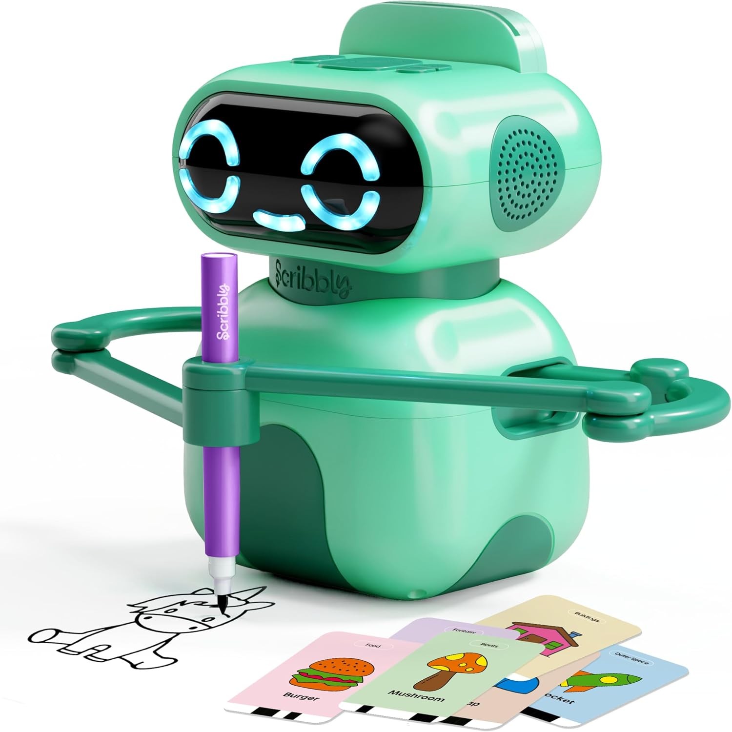 Dan&Darci Scribbly Drawing Robot Educational Kids 3-8 Years Birthday Gift