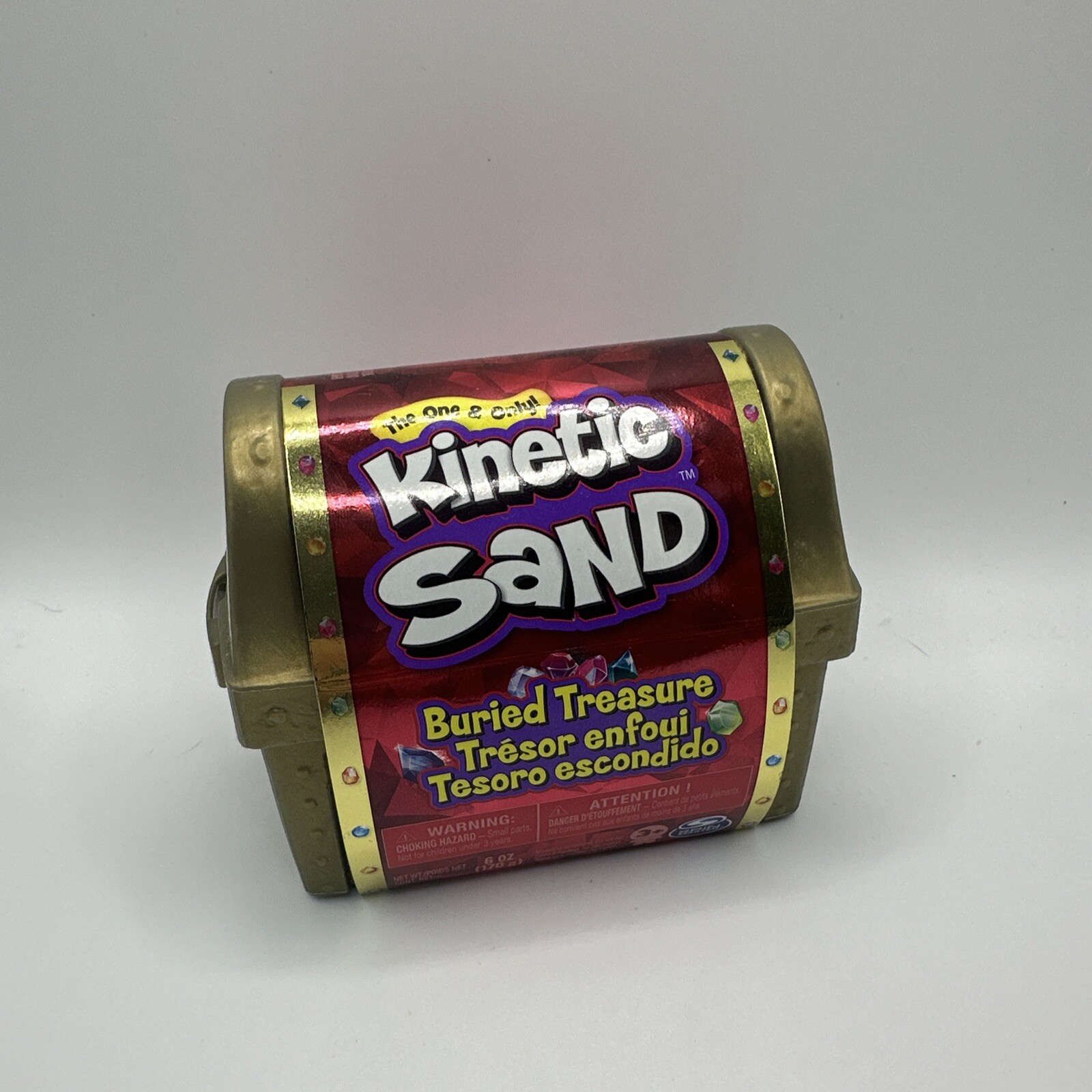 Kinetic Sand, Buried Treasure Playset with 170g of Kinetic Sand and Surprise Hid