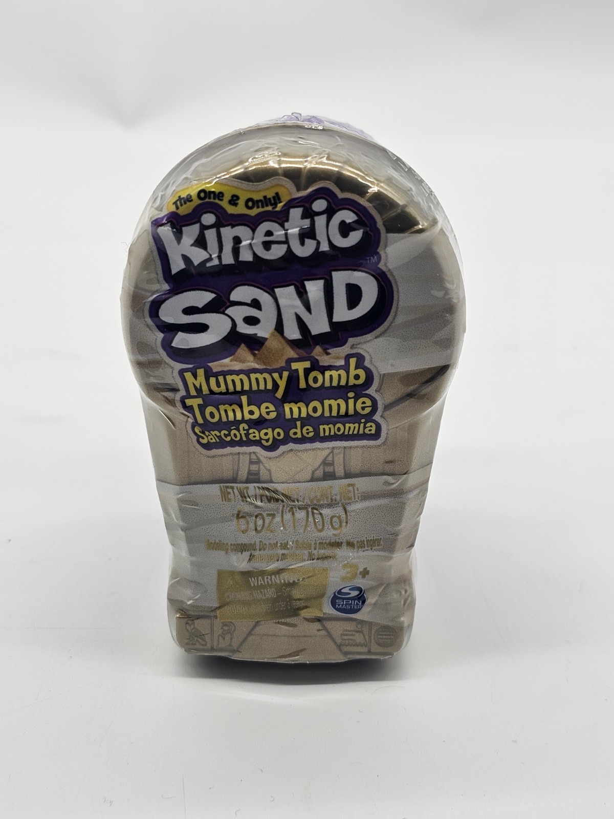 Kinetic Sand Mummy Tomb Playset with 6oz Brown Sand Find Treasure BRAND NEW