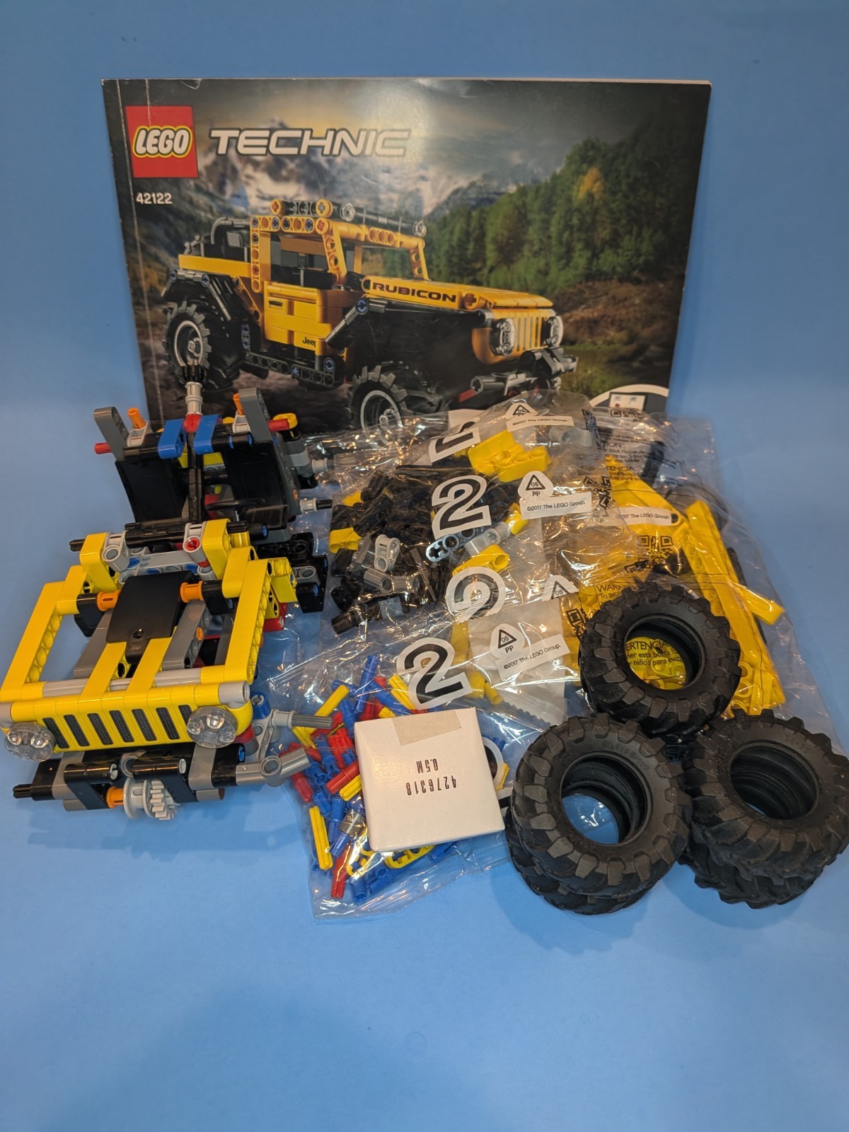 LEGO Technic: Jeep Wrangler 42122 Complete Half Built W/Sealed Bag