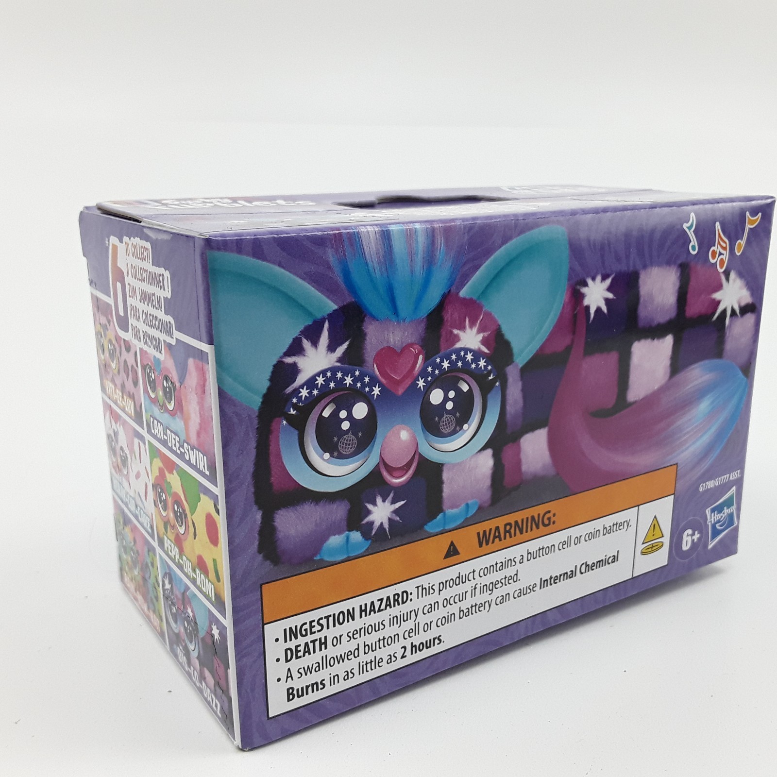 Furby DJ Furblets CAN-DEE-SWIRL Mini Electronic Plush Stretchable Sound Effects