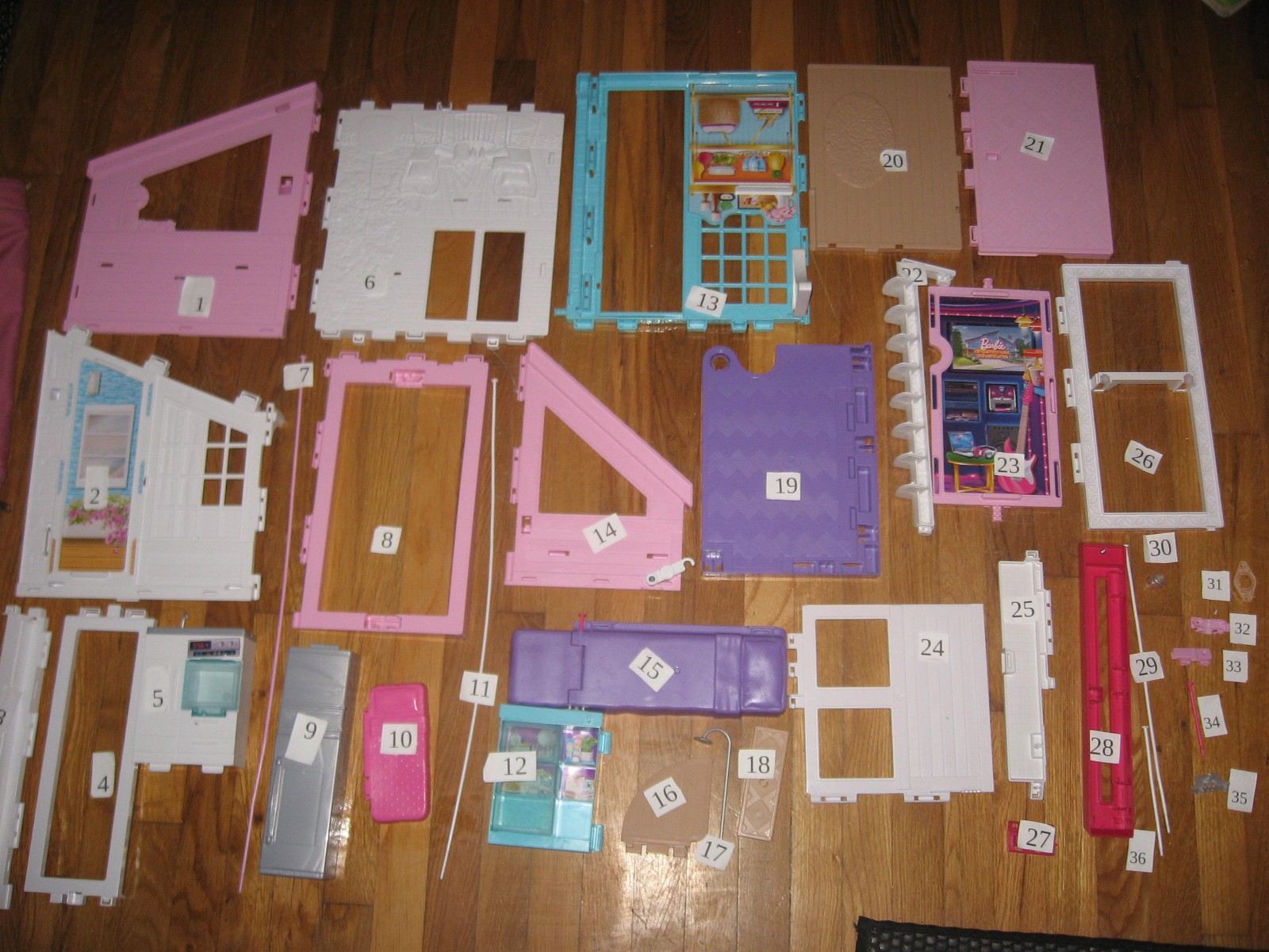 Barbie Malibu House Playset FXG57 2018 parts 36 choises  – YOU PICK