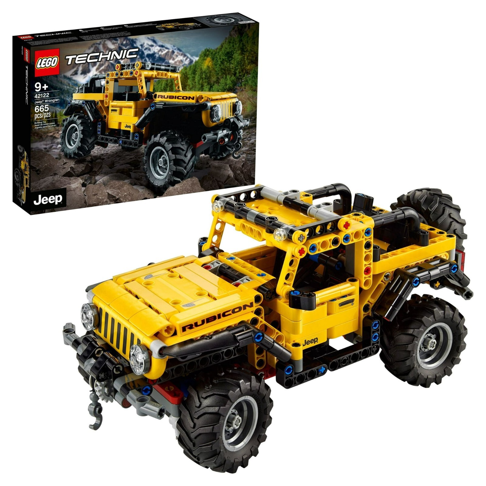 LEGO Building Kit Technic Jeep Wrangler 4×4 Toy Car Model Off Roader Car SUV Set