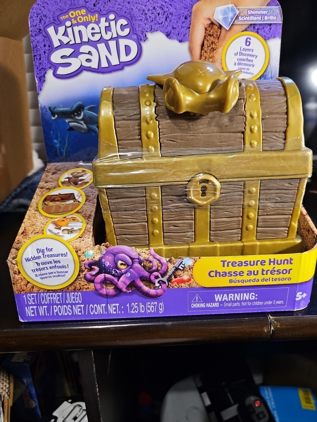 Kinetic Sand Treasure Hunt Playset with 9 Surprise Reveals New Ages 5+