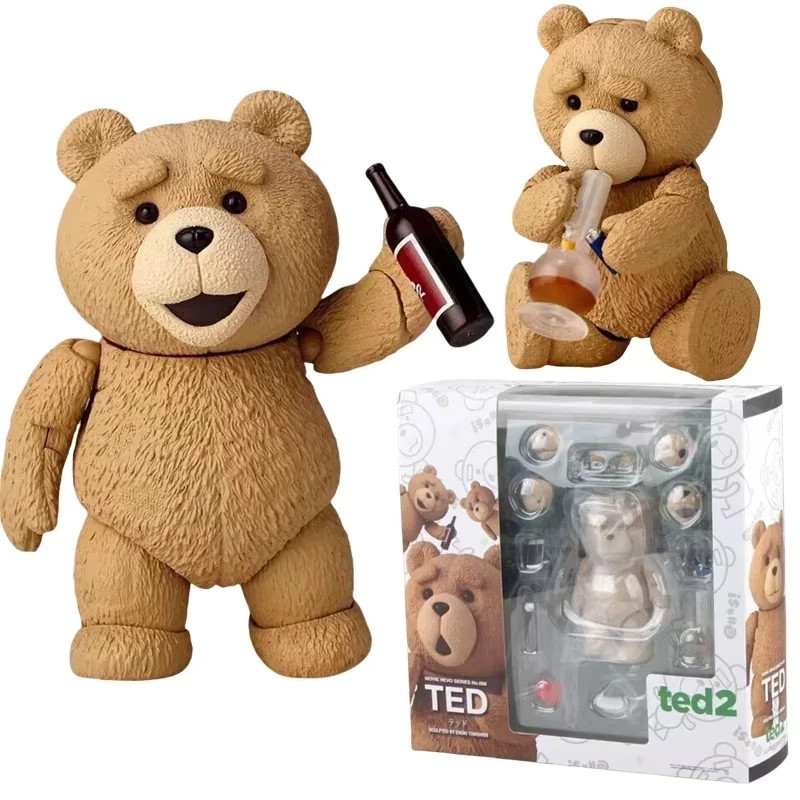 Ted 2 Movie Teddy Bear Figure 10cm (4″) Movable Collectible Toy w/ Box US 2026