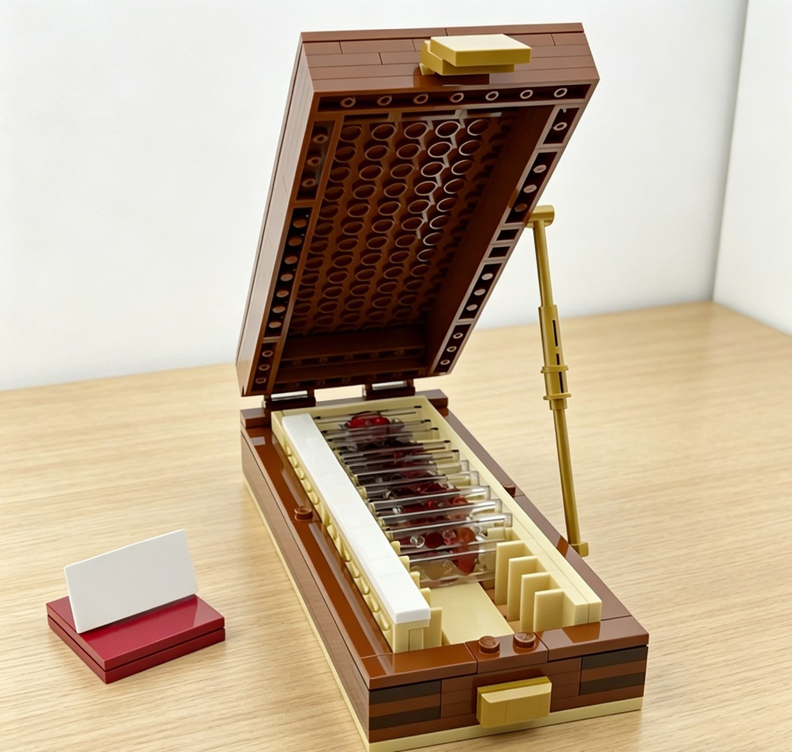 Dexter Morgan Trophy Cases Building Blocks Blood Slide Boxes Toy for Series Fans