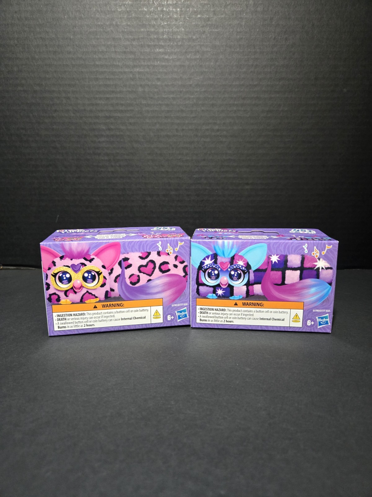 Lot Of 2 Furby DJ Furblets Mini Electronic Plush Stretchable Sound Effects