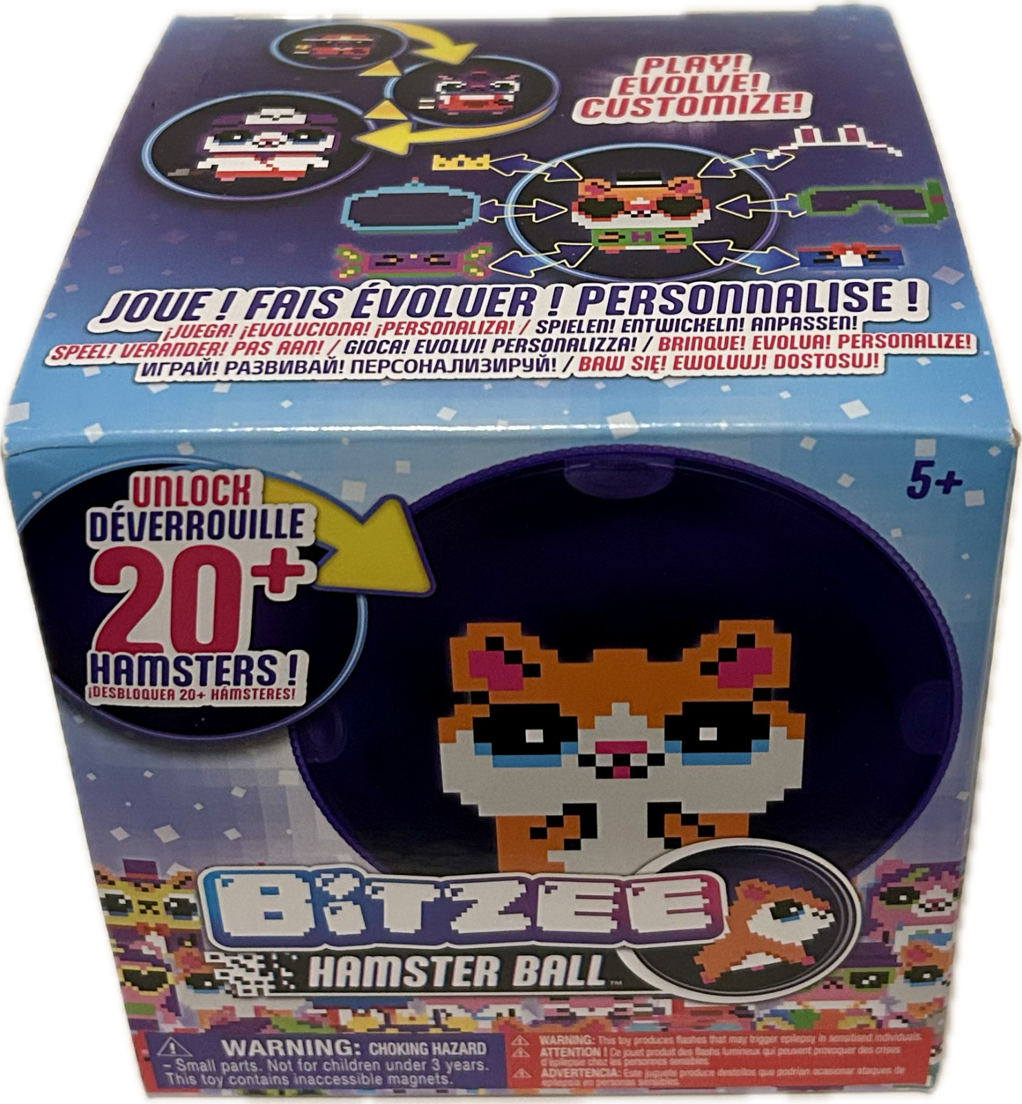 Bitzee Hamster Ball Interactive Digital Toy with Over 20 Hamsters Inside, New