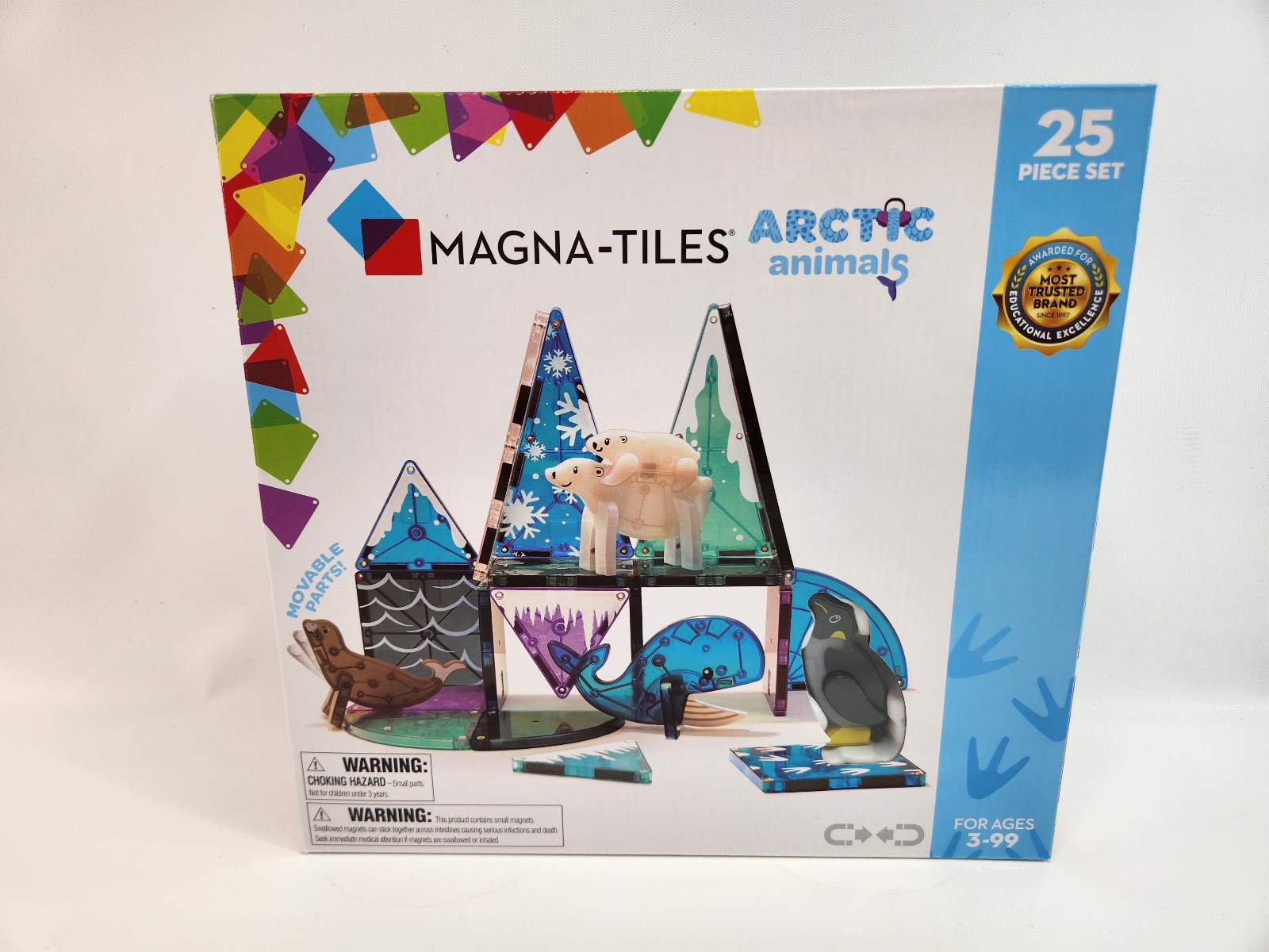 Magna-Tiles Arctic Animals Building Set – 25 Piece Magnetic Magna Tiles 21125