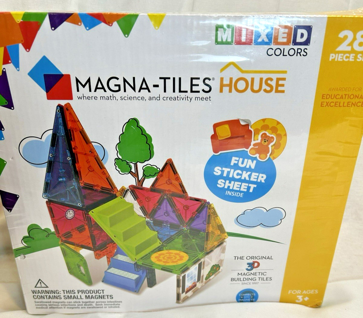 Magna-Tiles House 28-Piece Building Set – 18332 New & Factory Sealed