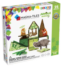 Magna-Tiles Jungle Animals Set of 25 Pieces Magnetic Construction Building Set