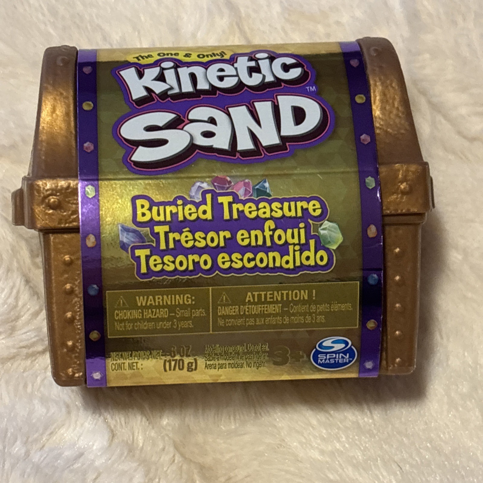 Kinetic Sand Buried Treasure Playset with Sand and Surprise Tool