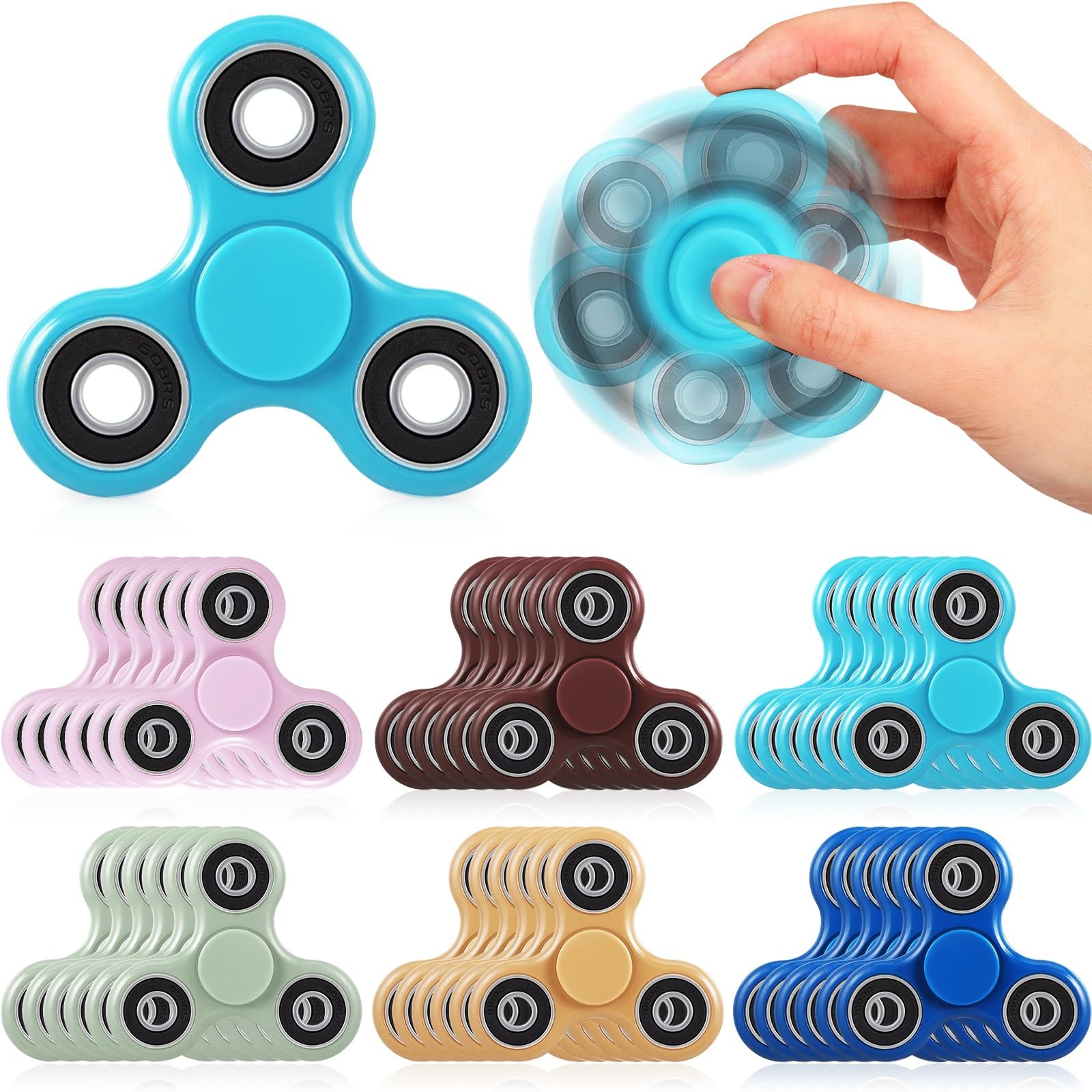 84 Pcs Fidget Spinner Bulk Sensory Fidget for Adults Favors Classroom Prizes …