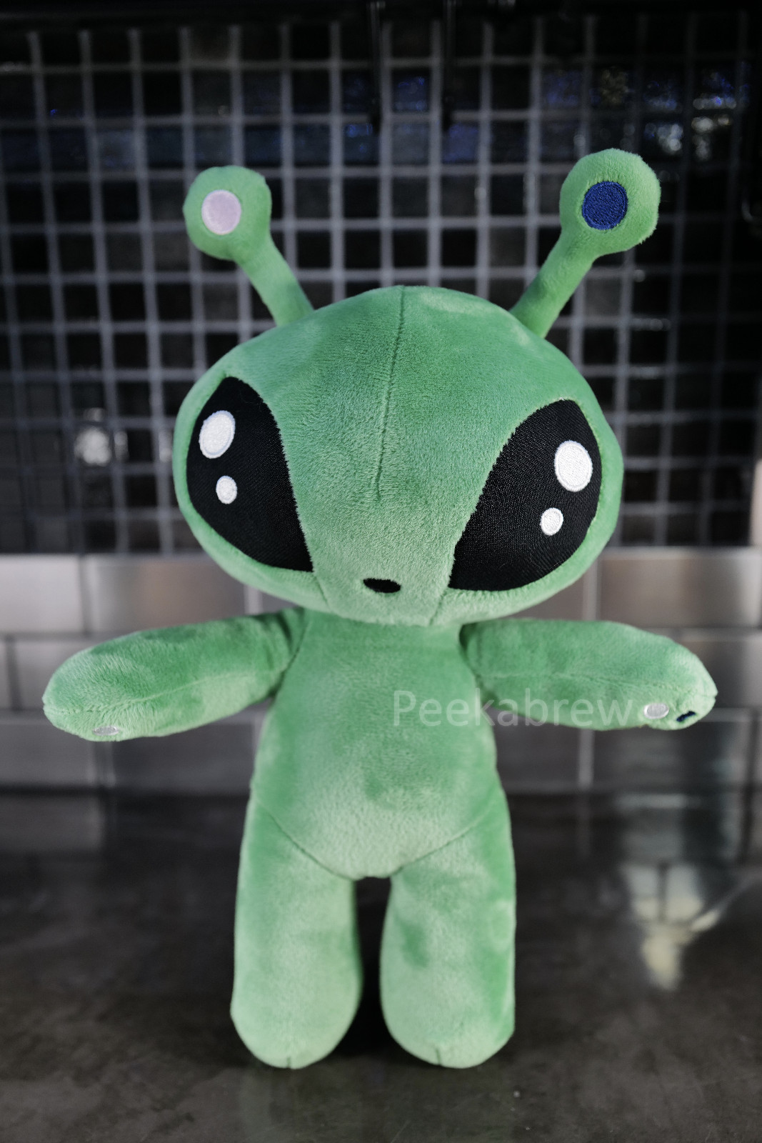 IKEA Branded AFTONSPARV Alien Plush – Green – Genuine  13 ½” Toy Official – USA