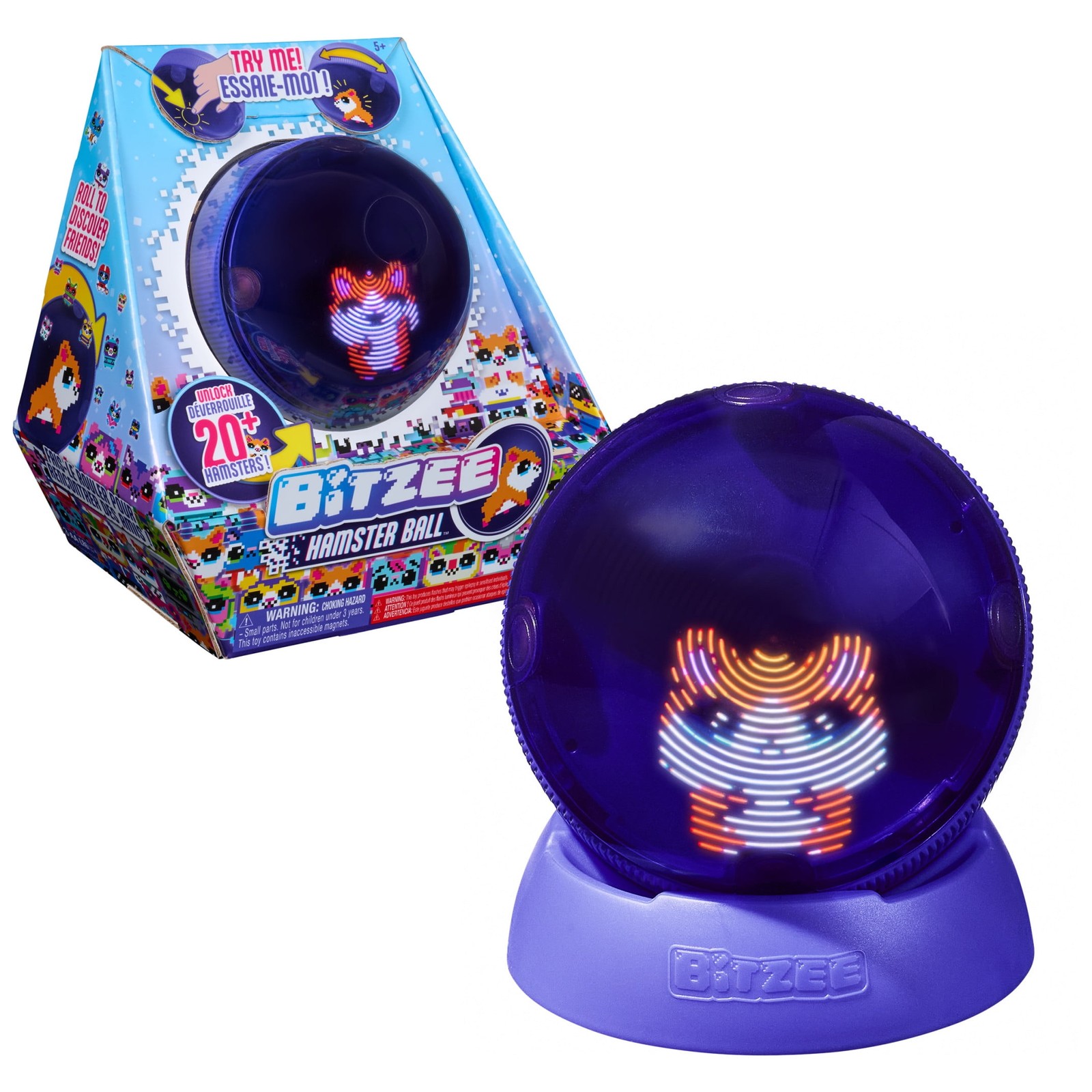 Bitzee, Hamster Ball Interactive Digital Pet, over 20 Characters, Reacts