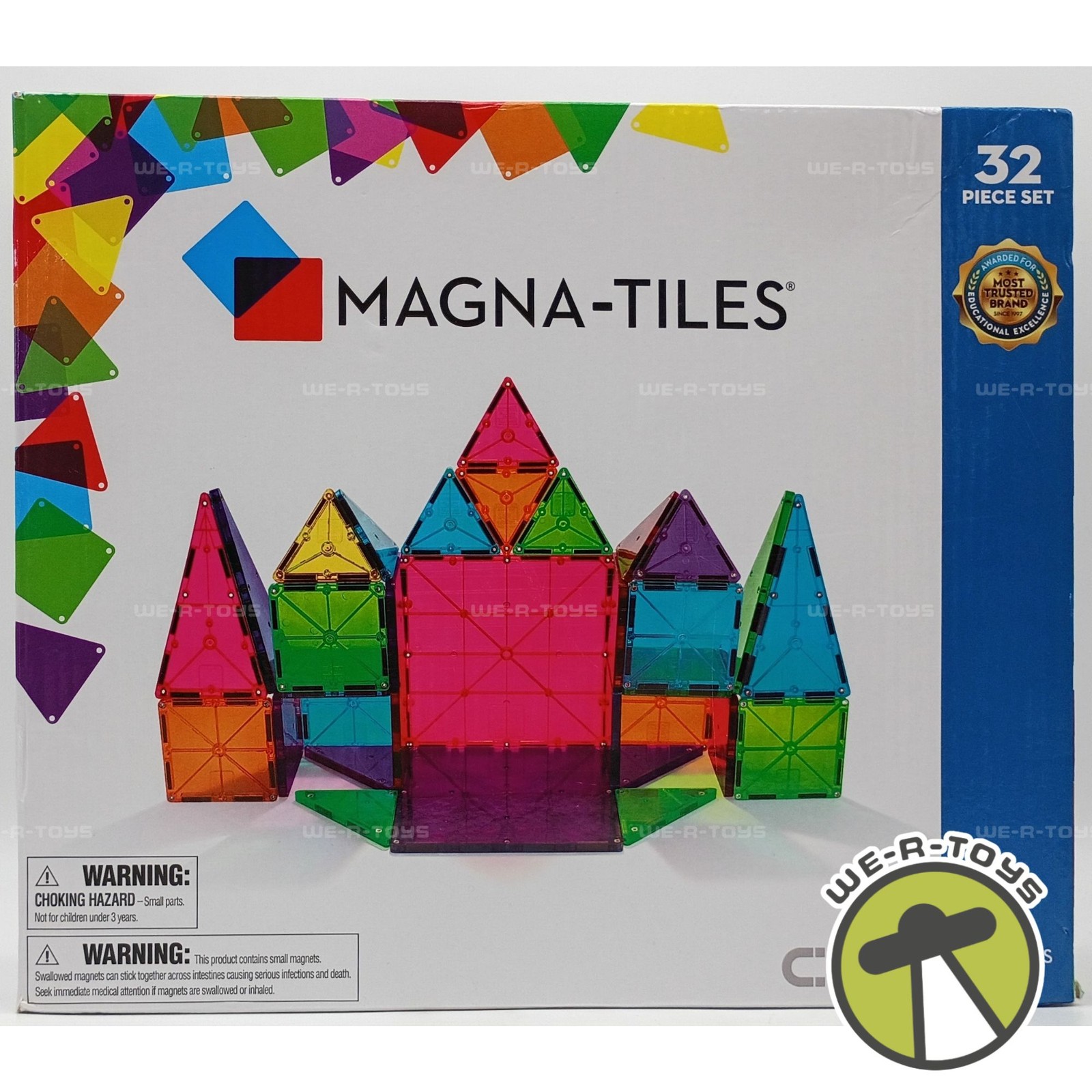 Magna-Tiles Magnetic Building Set 32 Piece Set Education Experience #02132