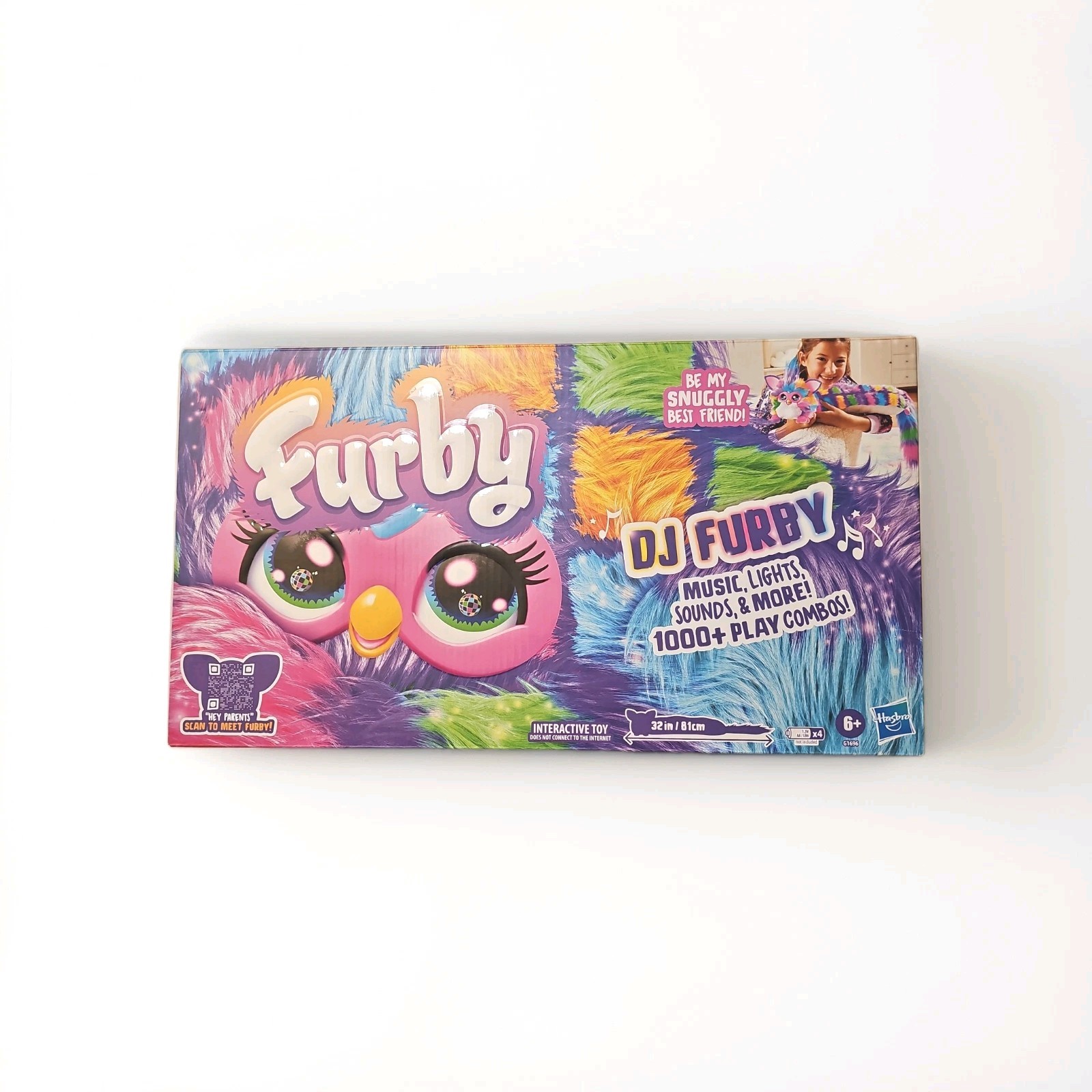 FURBY DJ Interactive Toy Neon Star Snuggly Electronic Plush Toy Music & Lights