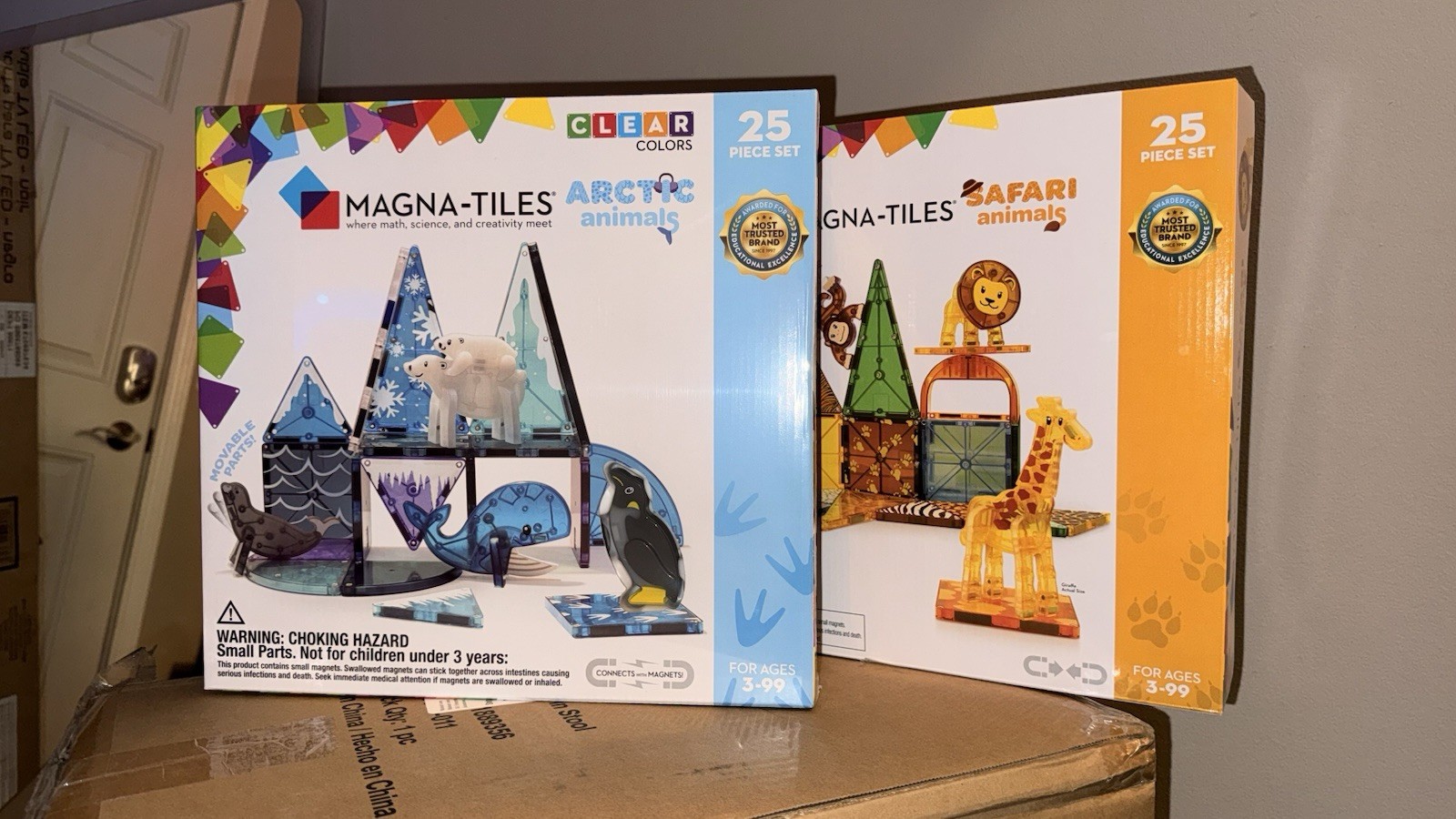 Magna-Tiles Arctic & Safari Animals 25pc Sets Bundle (50 Tiles Total) NEW Sealed