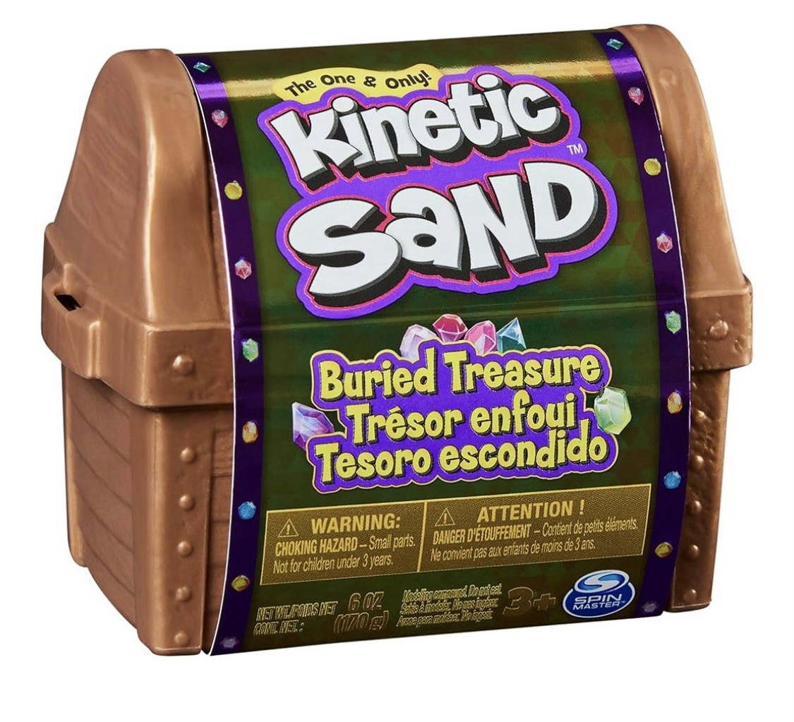 Kinetic Sand, Buried Treasure 6oz Playset (Treasure May Vary Than Picture)