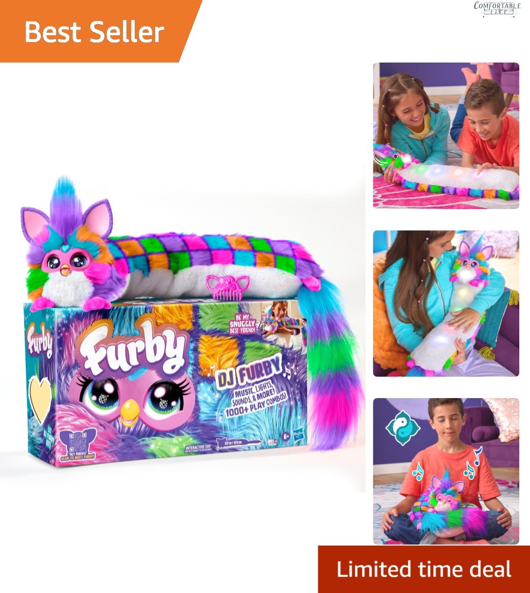 Neon Star DJ Furby: Interactive Plush with Lights & Music for Kids 6+