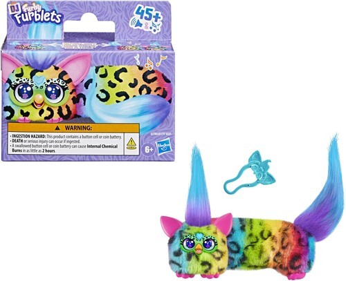 Hasbro Collectibles – Furby – DJ Furblets – Rain-Bow-Kat [Used Very Good Toy]