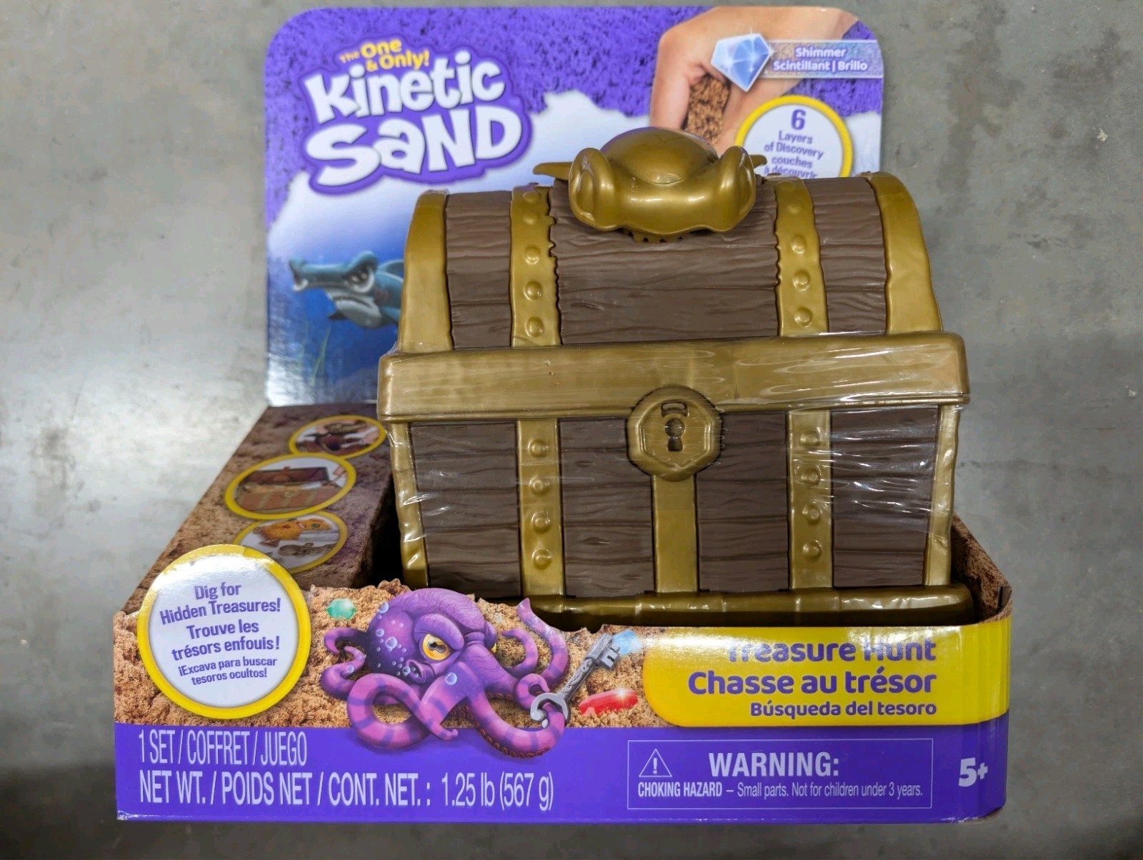 Kinetic Sand Treasure Hunt Playset with 9 Surprise Reveals New Ages 5+