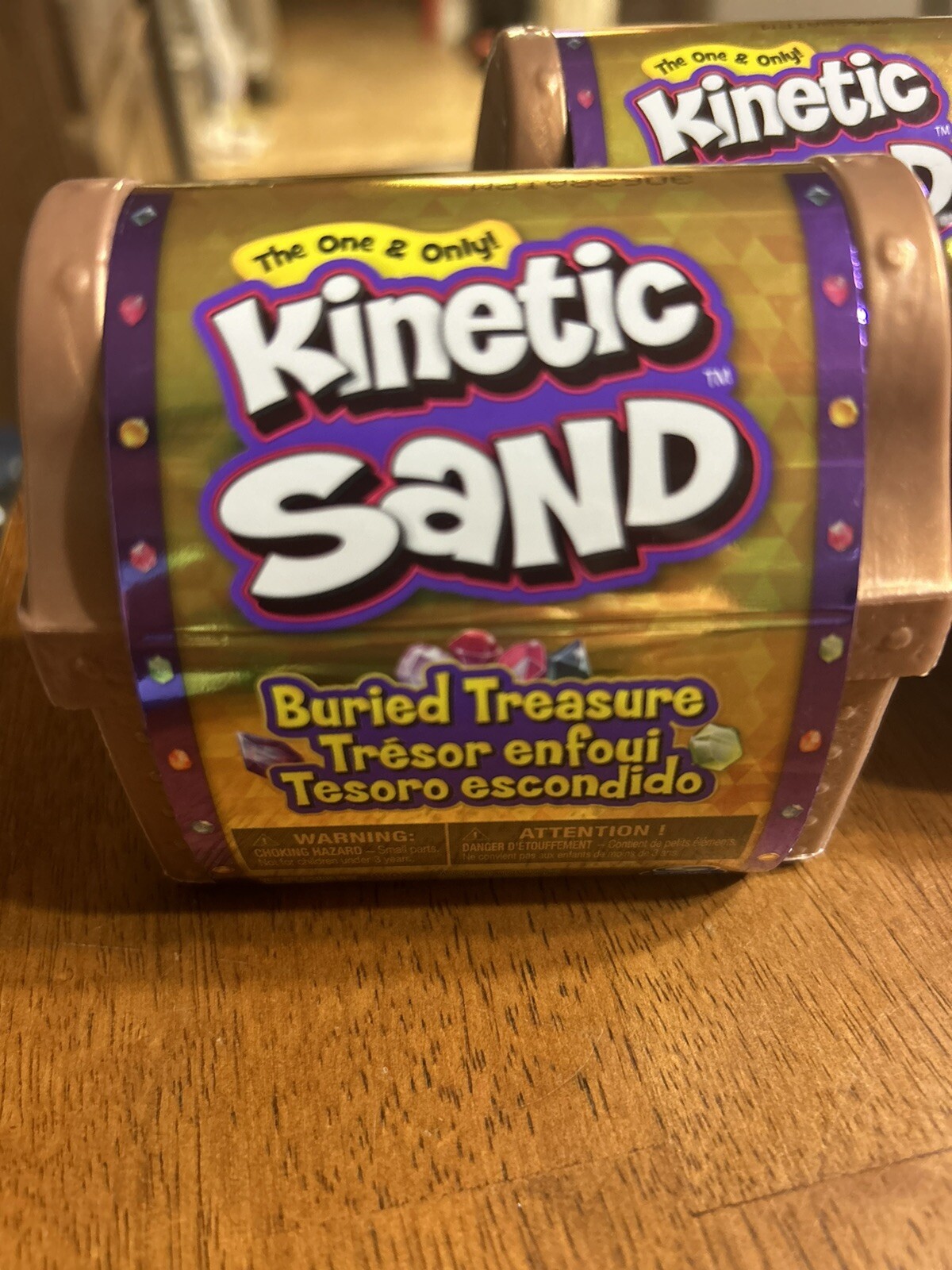 3+ Kinetic Sand Buried Treasure 1 Treasure in the Treasure Chest Lot Of 4.