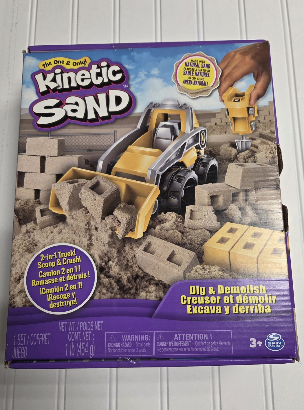 Kinetic Sand, Dig & Demolish Sensory Sand Playset NEW