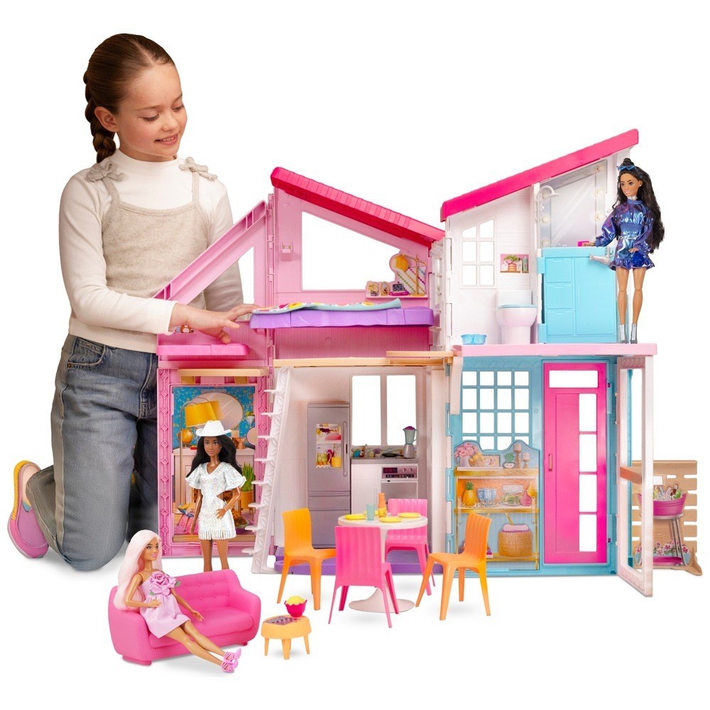 Barbie Doll House Playset Malibu Two Story Set Christmas Gift Ideas For Kids UK