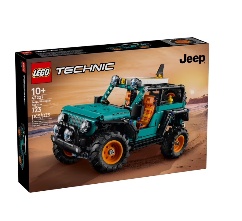 LEGO Technic 42227 Jeep Wrangler Rubicon SUV Building Toy Model Car Set Ages 10+