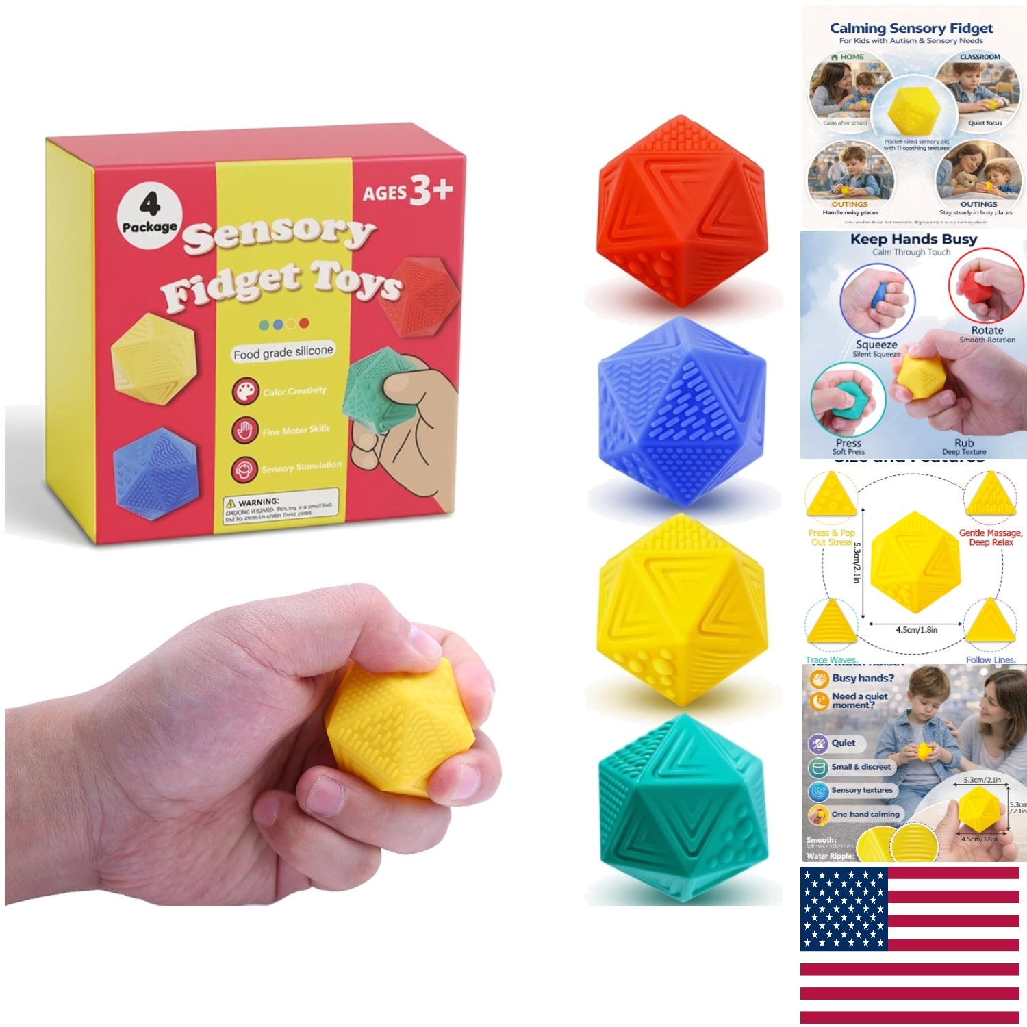 Durable Textured Fidget Toy for Sensory Regulation – Perfect for Home or School