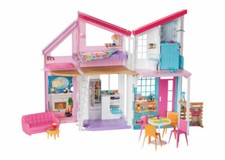 Barbie Malibu House Dollhouse Playset with 25+ Furniture and Accessories