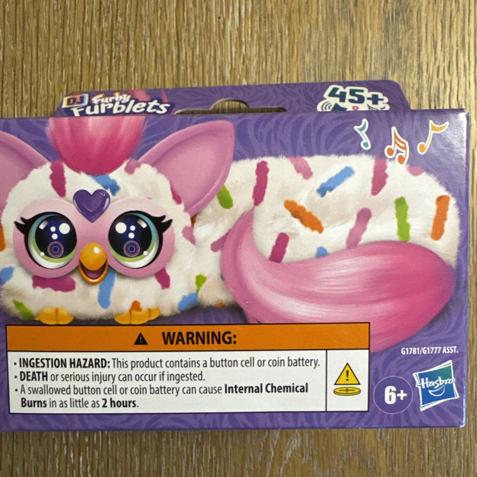 FURBY DJ Furblets Berry-Cup-Cake Mini Electronic Plush Toy with Funny Stretchabl