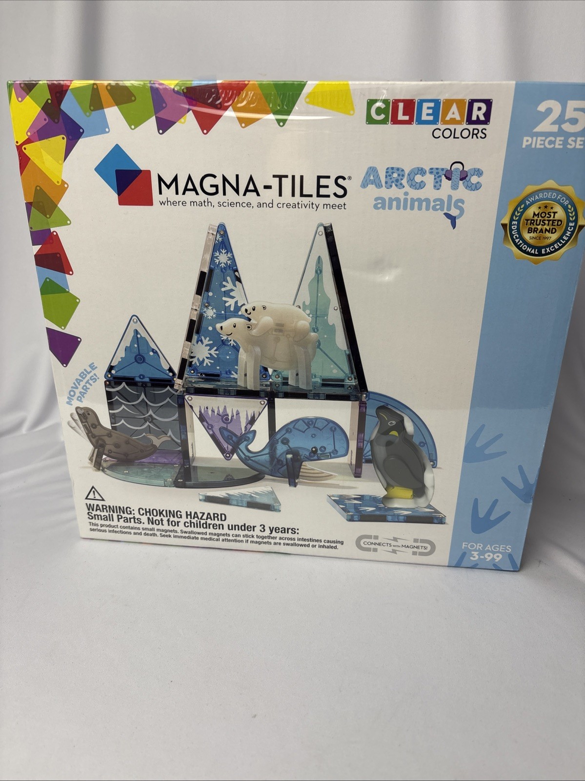Magna-Tiles Arctic Animals 25 Piece Building Set New