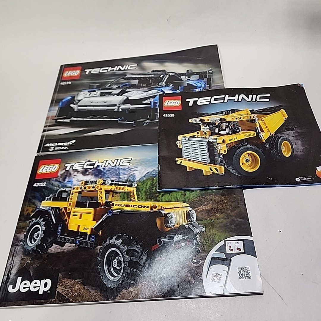LEGO TECHNIC 42122, 42123, 42035 – Jeep Wrangler Instruction Manuals Only