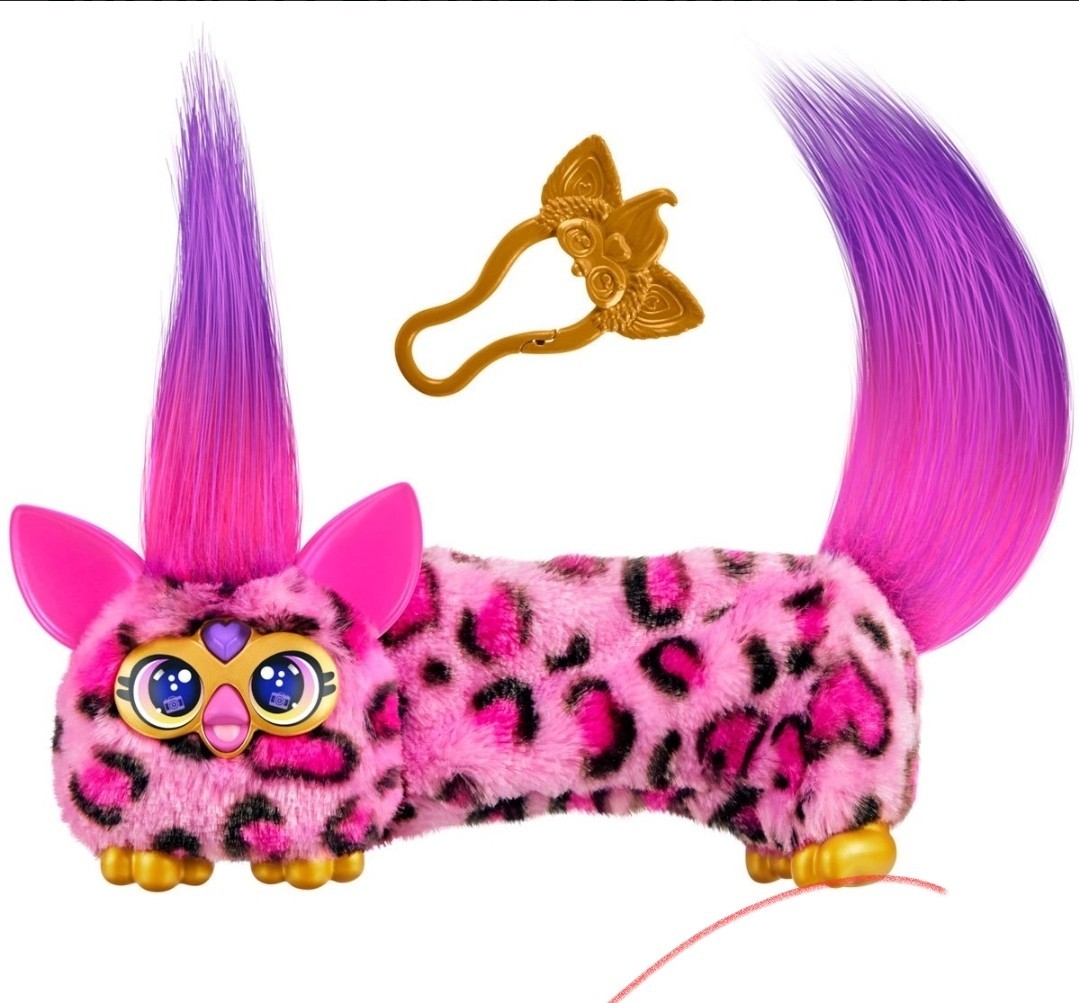FURBY DJ Furblets Kitt-Ee-Luv Mini Electronic Plush Stretchable Sound Effects