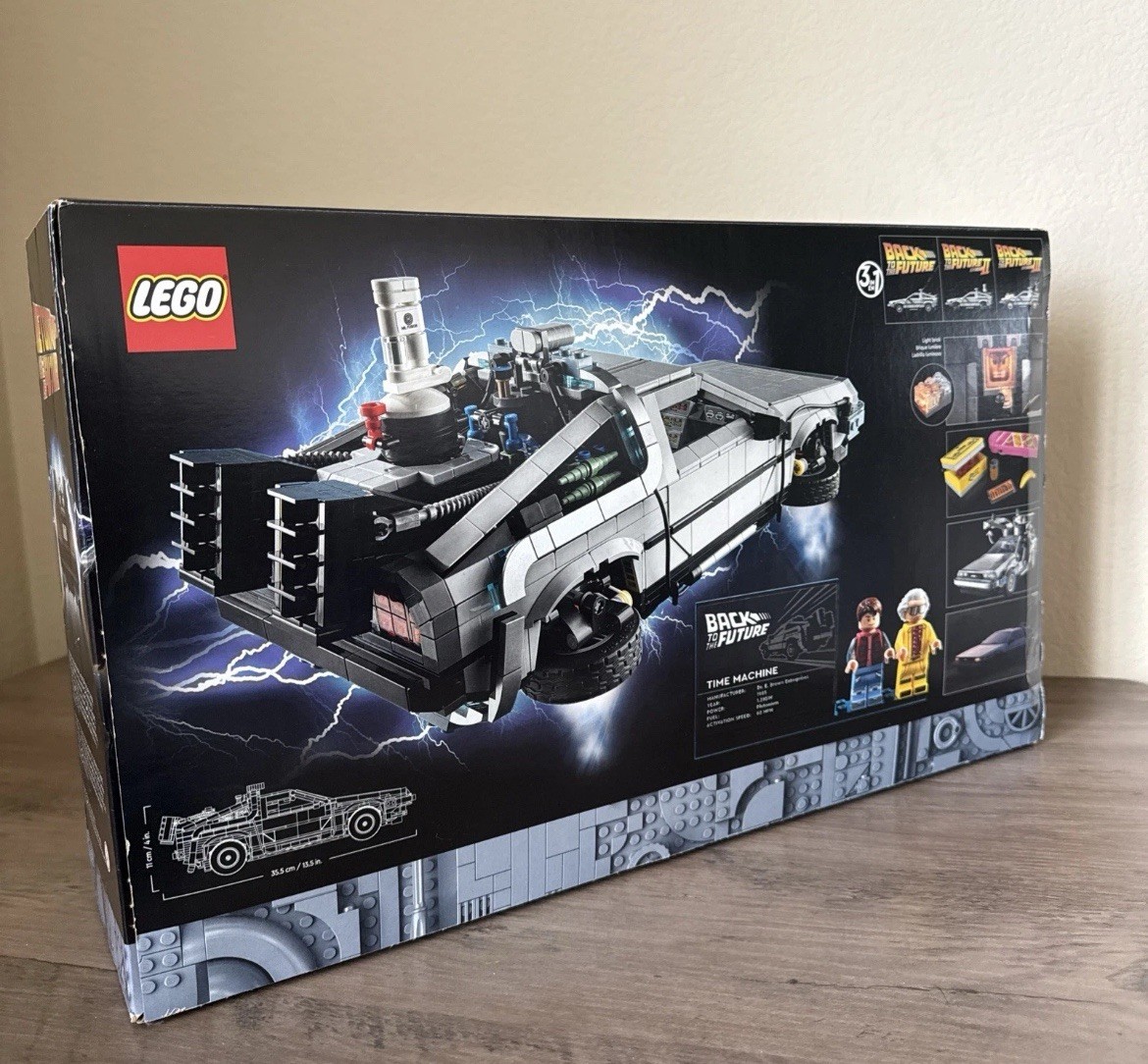 LEGO Back to the Future Time Machine 10300 DeLorean Car Set –1872 Pcs New Sealed