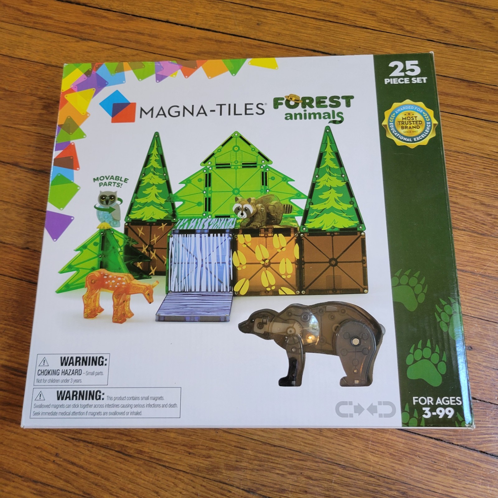 Magna-Tiles Forest Animals 25-Piece Set Deer, Bear, Raccoon, Owl