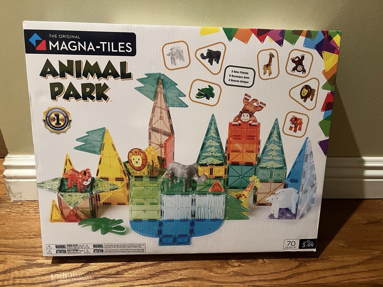 MAGNA-TILES Animal Park 70-Piece Set Educational Learning Toy New