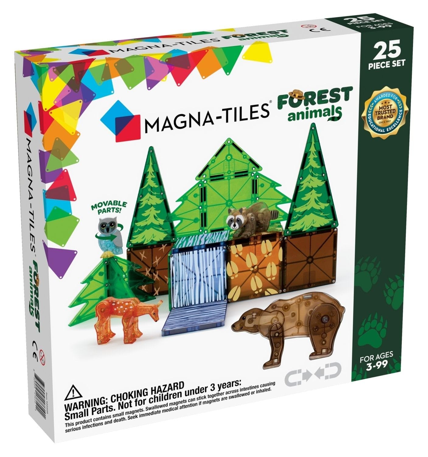Magna-Tiles – Forest Animals 25 pcs Set – (90224)