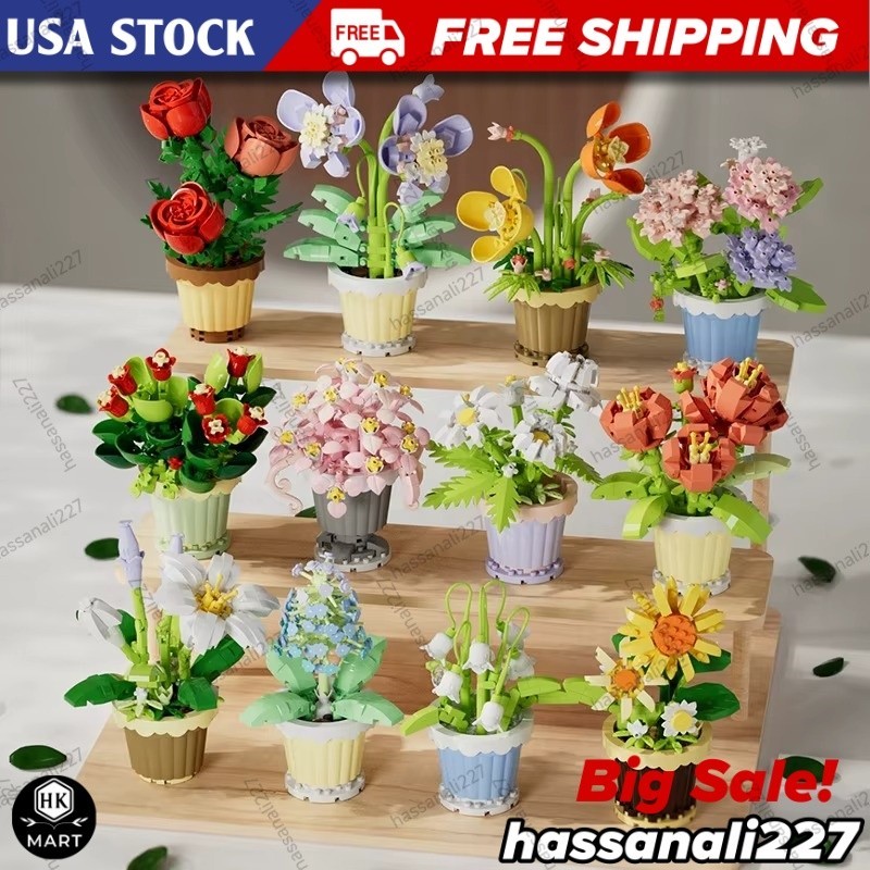 LEGO Icons Orchid Artificial Plant, Building Set with Flowers, Home Décor Gift f
