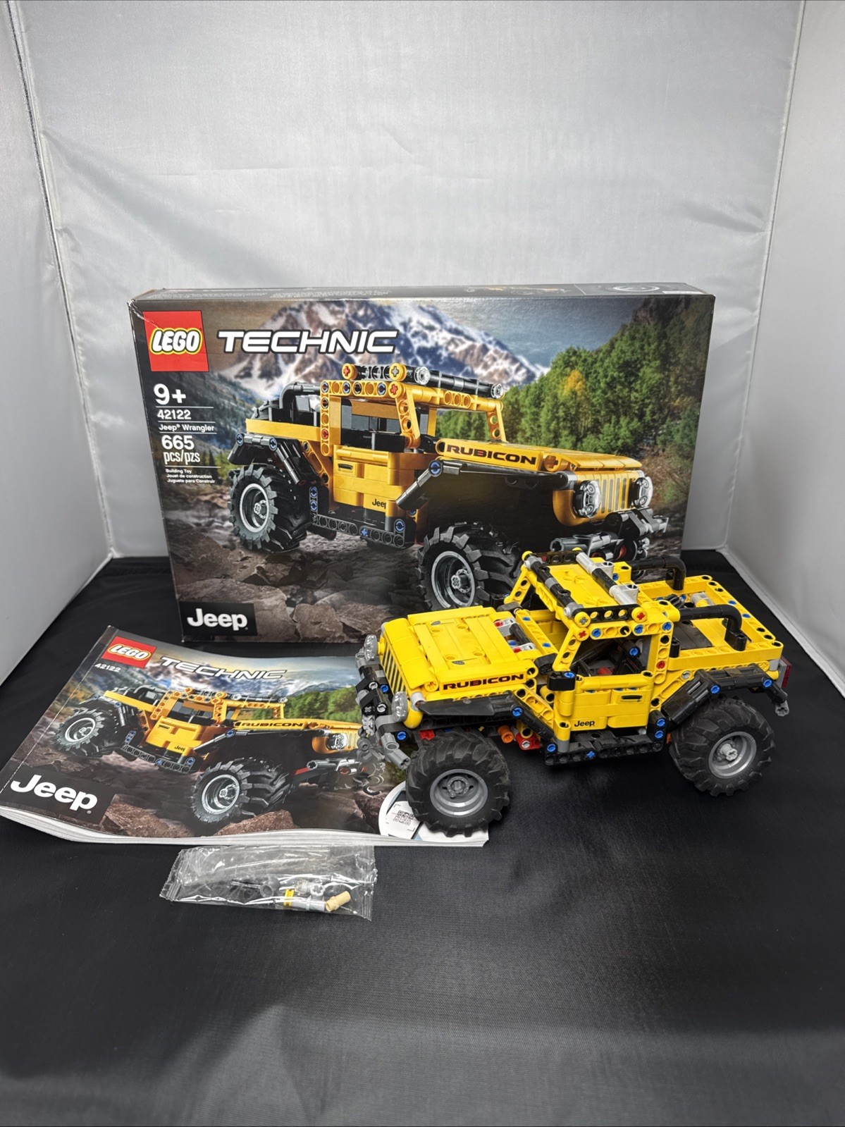 Retired Lego Technic Jeep Wrangler (42122) with Instructions Box Not Complete