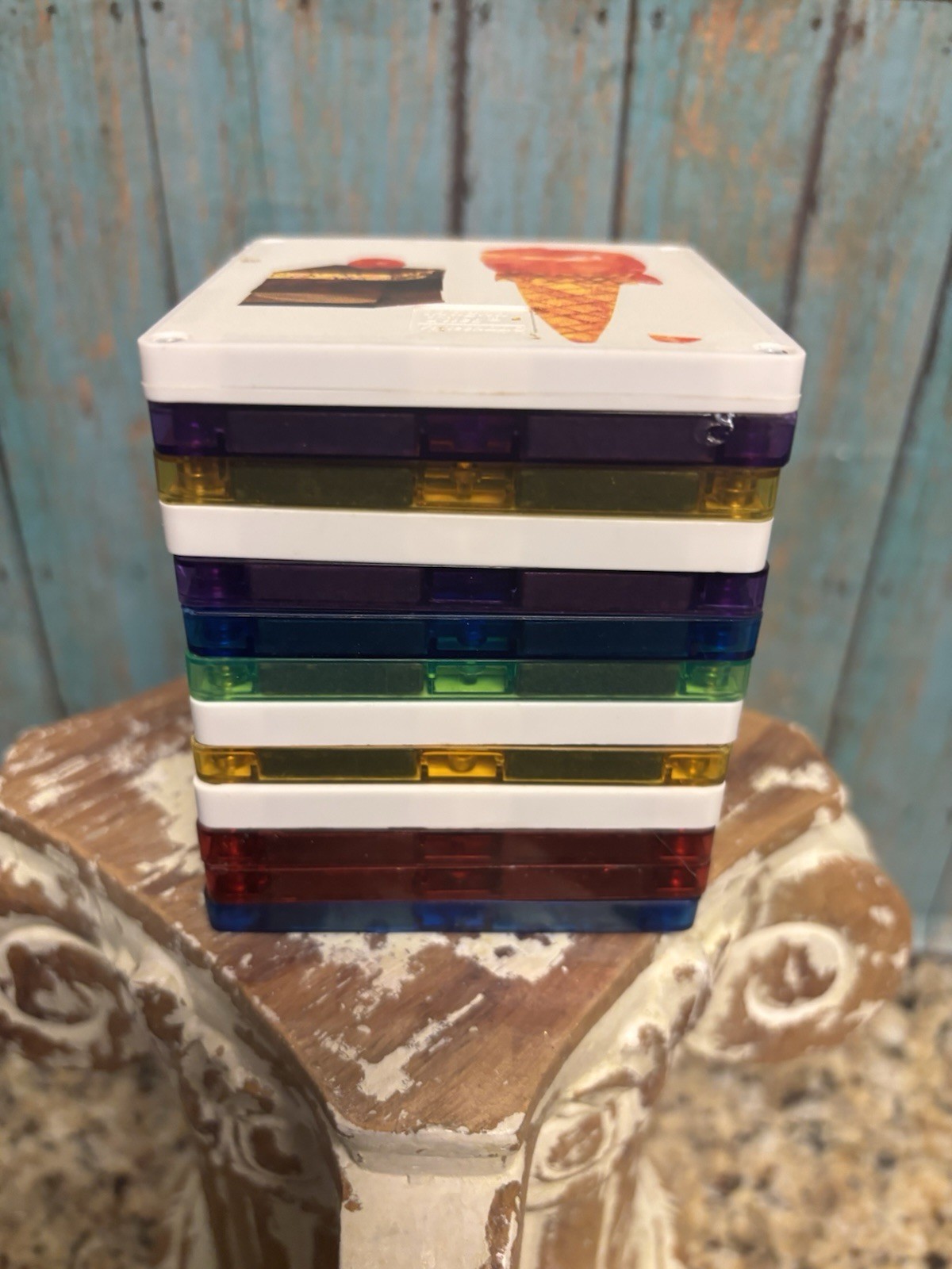 Magna-Tiles – 13 Small Squares-Colorful And Some With Images