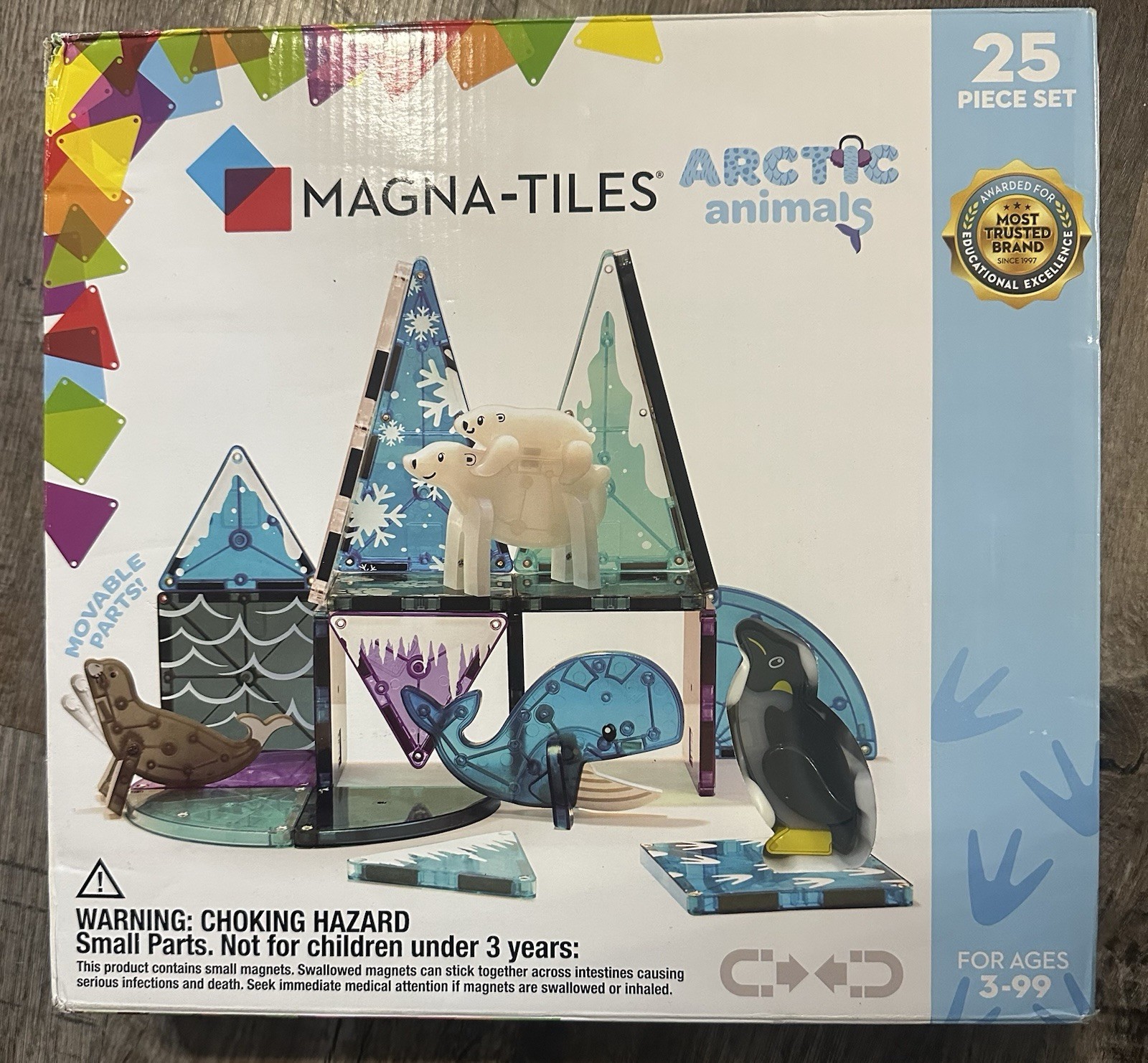 Magna-Tiles Arctic Animals Building Set – 25 Piece