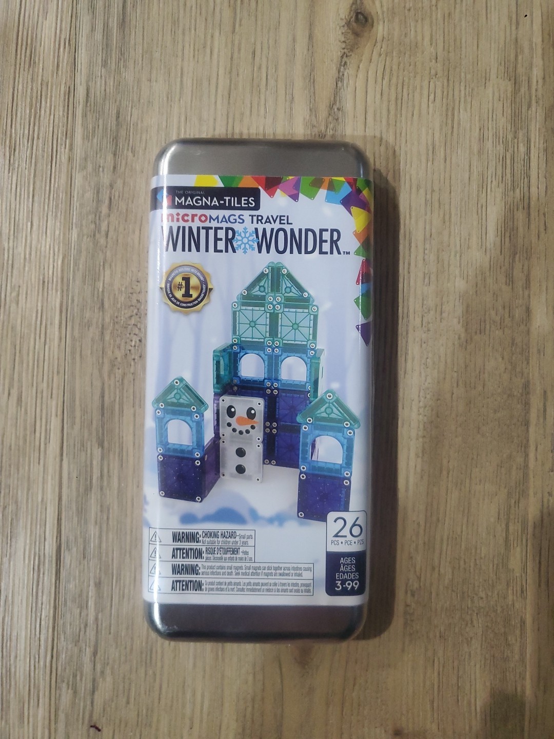 MAGNA-TILES microMAGS Travel WINTER WONDER Travel Set  26Pcs.  NEW and SEALED