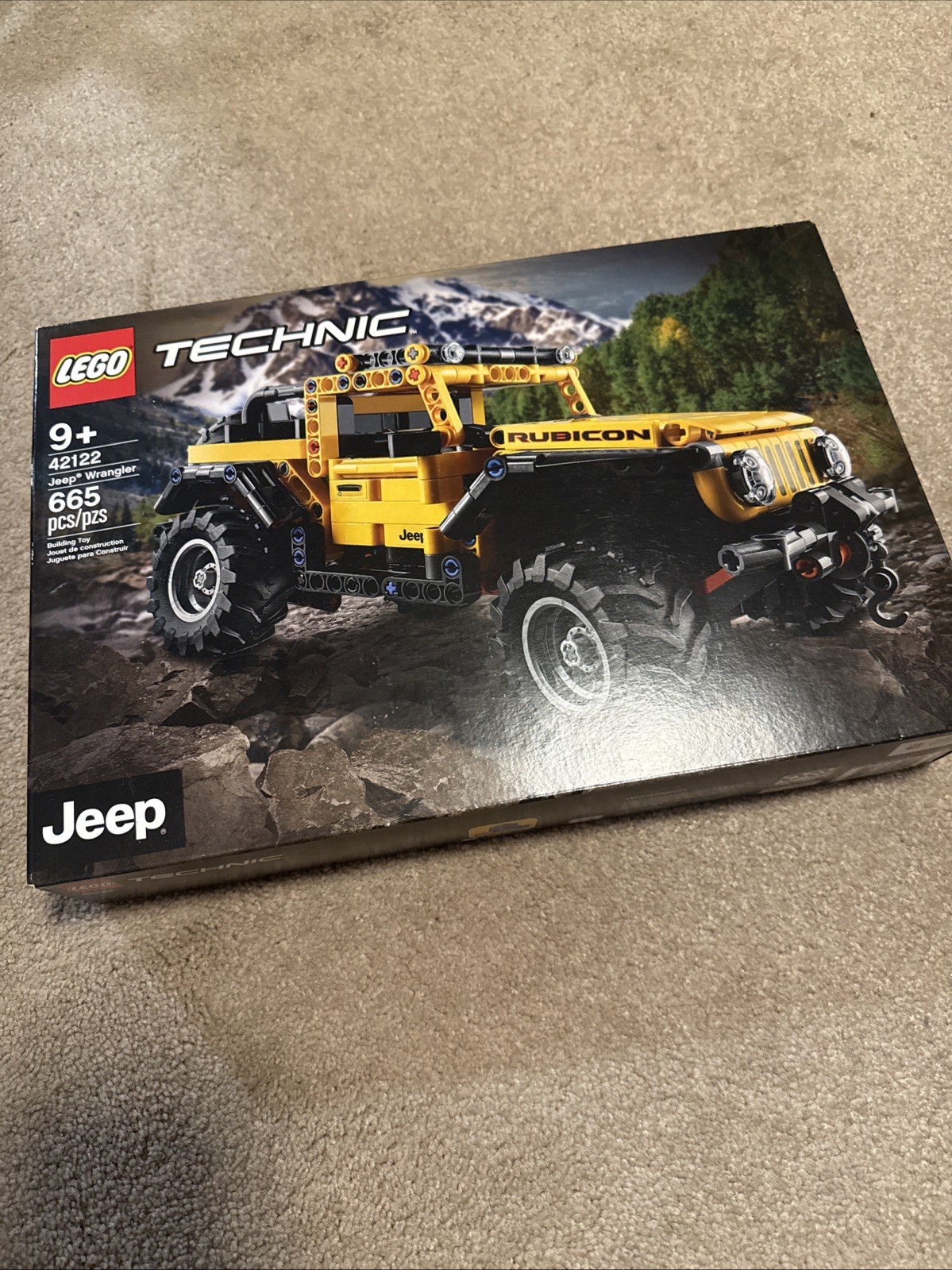 LEGO Technic Jeep Wrangler 4×4 Toy Car Model Building Kit, (42122)